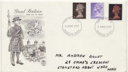 1967-06-05 Definitive Stamps WINDSOR FDC (87796)