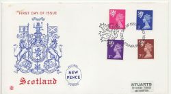 1971-07-07 Scotland Definitive Stamps Edinburgh FDC (87843)