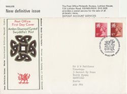 1976-10-20 Wales Definitive Stamps Cardiff FDC (87847)