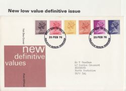 1976-02-25 Definitive Stamps Bureau FDC (87848)