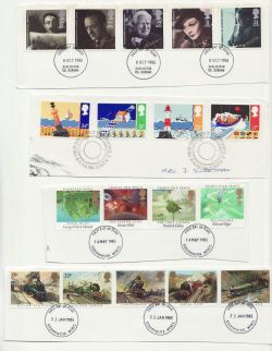 1985 FDC Cut Outs For Fine Used Sets x4 (87918)