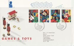 1989-05-16 Games & Toys Stamps Bureau FDC (87974)