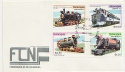 1981-12-30 Nicaragua Railway Stamps FDC (88020)