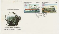 1982-05-01 Nicaragua Railway / UPU Stamps FDC (88021)