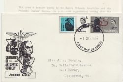 1965-09-01 Lister PHOS Stamps Liverpool FDC (88098)