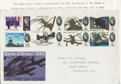 1965-09-13 Battle of Britain PHOS Liverpool FDC (88102)