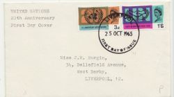 1965-10-25 United Nations Phos Liverpool FDC (88106)