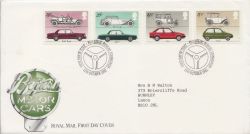 1982-10-13 Motor Cars Stamps Bureau FDC (88176)