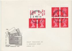1969-03-03 Definitive Booklet Stamps Canterbury FDC (88184)
