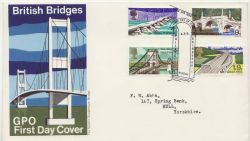 1968-04-29 British Bridges Stamps Bureau FDC (88195)