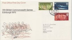 1970-07-15 Commonwealth Games Bureau FDC (88197)