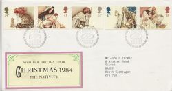 1984-11-20 Christmas Stamps Bureau FDC (88201)