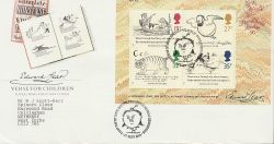 1988-09-06 Edward Lear Stamps M/S Bureau FDC (88202)