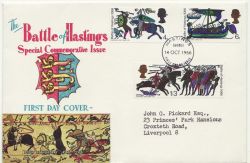 1966-10-14 Battle of Hastings Stamps Hastings FDC (88232)