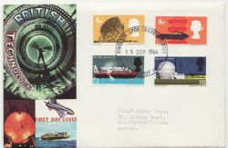 1966-09-19 British Technology Stamps Kingston FDC (88251)