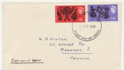1965-09-01 Arts Festival Stamps Bradford FDC (88273)