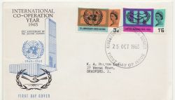1965-10-25 United Nations Stamps Kingston FDC (88279)