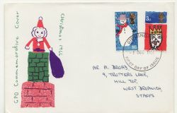 1966-12-01 Christmas Stamps Birmingham FDC (88289)
