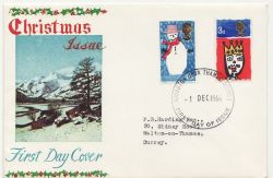 1966-12-01 Christmas Stamps Kingston FDC (88300)