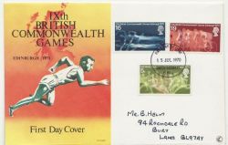 1970-07-15 Commonwealth Games Haverfordwest FDC (88320)