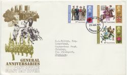 1971-08-25 Anniversaries Stamps London WC FDC (88341)