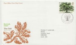 1973-02-28 British Trees Stamp Bureau FDC (88354)