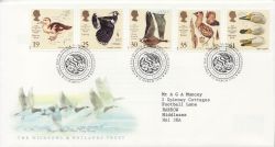 1996-03-12 Wildfowl and Wetlands Stamps Slimbridge FDC (88364)