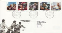 1995-10-03 Rugby League Stamps Bureau FDC (88366)