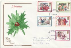 1982-11-17 Christmas Stamps Bath FDC (88368)