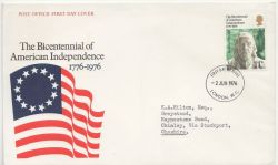 1976-06-02 American Independence Stamp London FDC (88393)