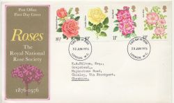1976-06-30 Roses Stamps London WC FDC (88395)