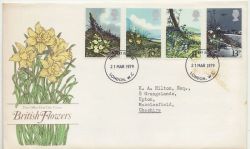 1979-03-21 British Flowers Stamps London WC FDC (88401)