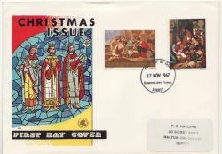 1967-11-27 Christmas Stamps Kingston FDC (88415)