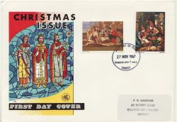 1967-11-27 Christmas Stamps Kingston FDC (88417)