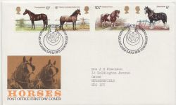 1978-07-05 Horses Stamps Bureau FDC (88431)