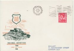1969-02-26 Jersey 4d Definitive Stamp FDC (88464)