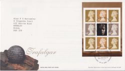 2005-10-18 Trafalgar Bklt Pane TALLENTS HOUSE FDC (88558)