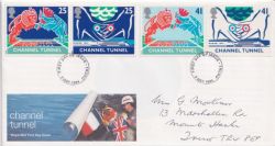 1994-05-03 Channel Tunnel Stamps Truro FDC (88682)