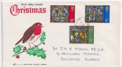 1971-10-13 Christmas Stamps Gemini cds FDC (88684)
