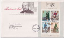 1979-10-24 Rowland Hill Stamps M/S Basildon FDC (88721)