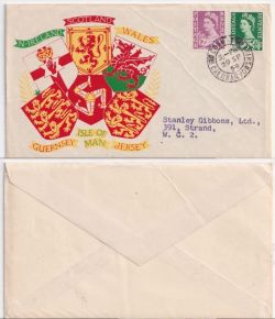 1958-09-29 Wales Definitive 6d 1s3d Conway cds FDC (88722)