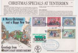 1979-11-21 Christmas Stamps RH10 Railway FDC (88751)