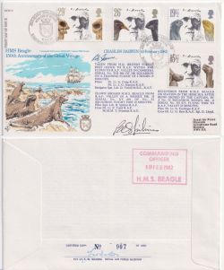 1982-02-10 RFDC9 Charles Darwin Official FDC (88796)