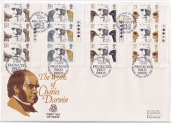 1982-02-10 Charles Darwin T/L Stamps Sandy FDC (88817)