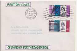 1964-09-04 Forth Road Bridge High Wycombe FDC (88829)