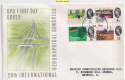 1964-07-01 Geographical Congress London EC FDC (88834)
