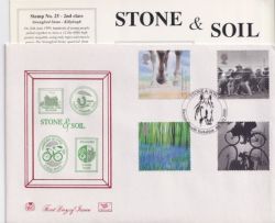 2000-07-04 Stone and Soil Stamps Barnsley FDC (88860)