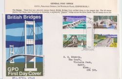 1968-04-29 British Bridges Bridge Canterbury FDC (88873)