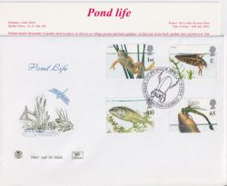 2001-07-10 Pond Life Stamps Sutton Park FDC (88883)