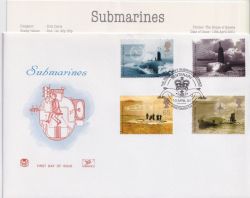 2001-04-10 Submarines Stamps Portsmouth FDC (88888)
